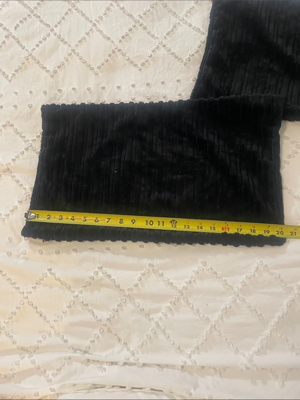 Black Plush Ribbed Accent Pillow cover Pair nwt